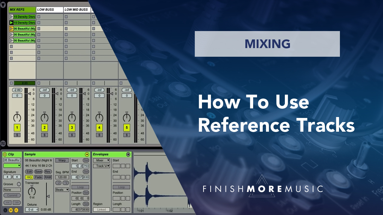 Topic mixing. Mixing in Ableton Live. Ableton Pro Tools Theme. Reference track. How use reference.