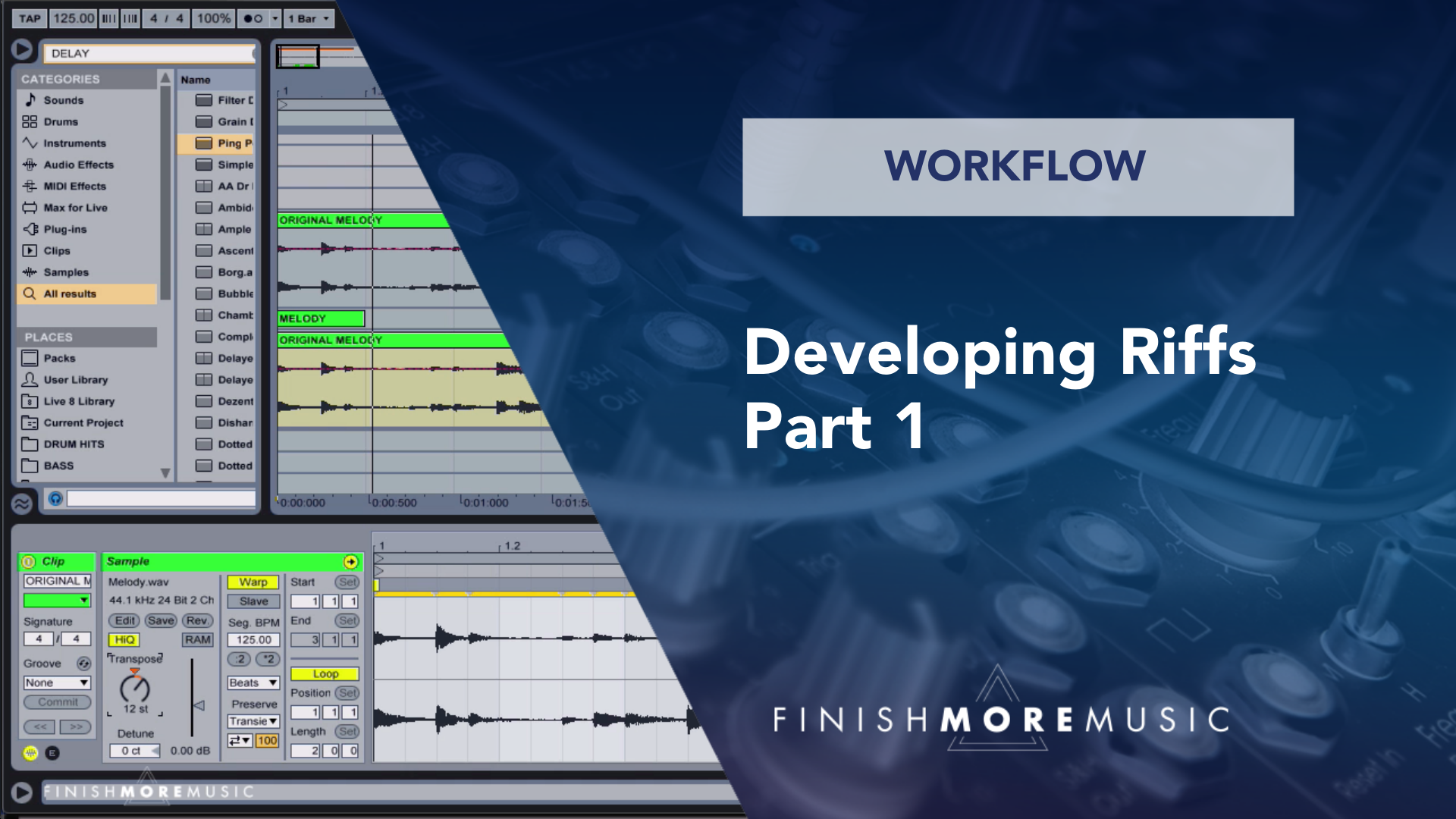 Developing Riffs Part 1 - Finish More Music